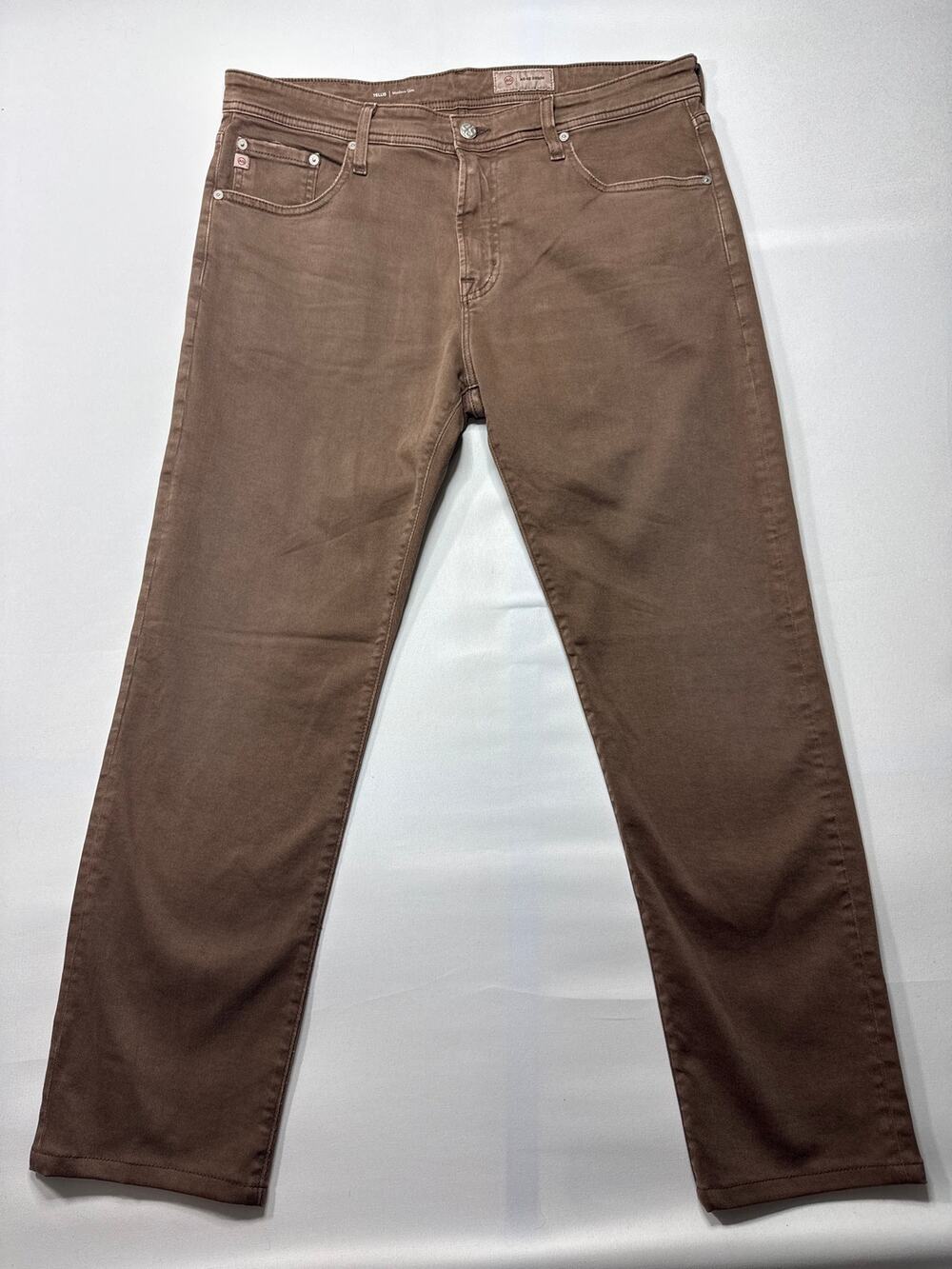 Adriano Goldschmied Men's‎ Tellis Modern Slim Fit Brown Jeans - 36x32 (37x29.5)